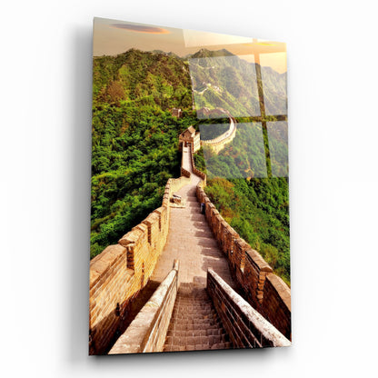 Çin Seddi Cam Tablo