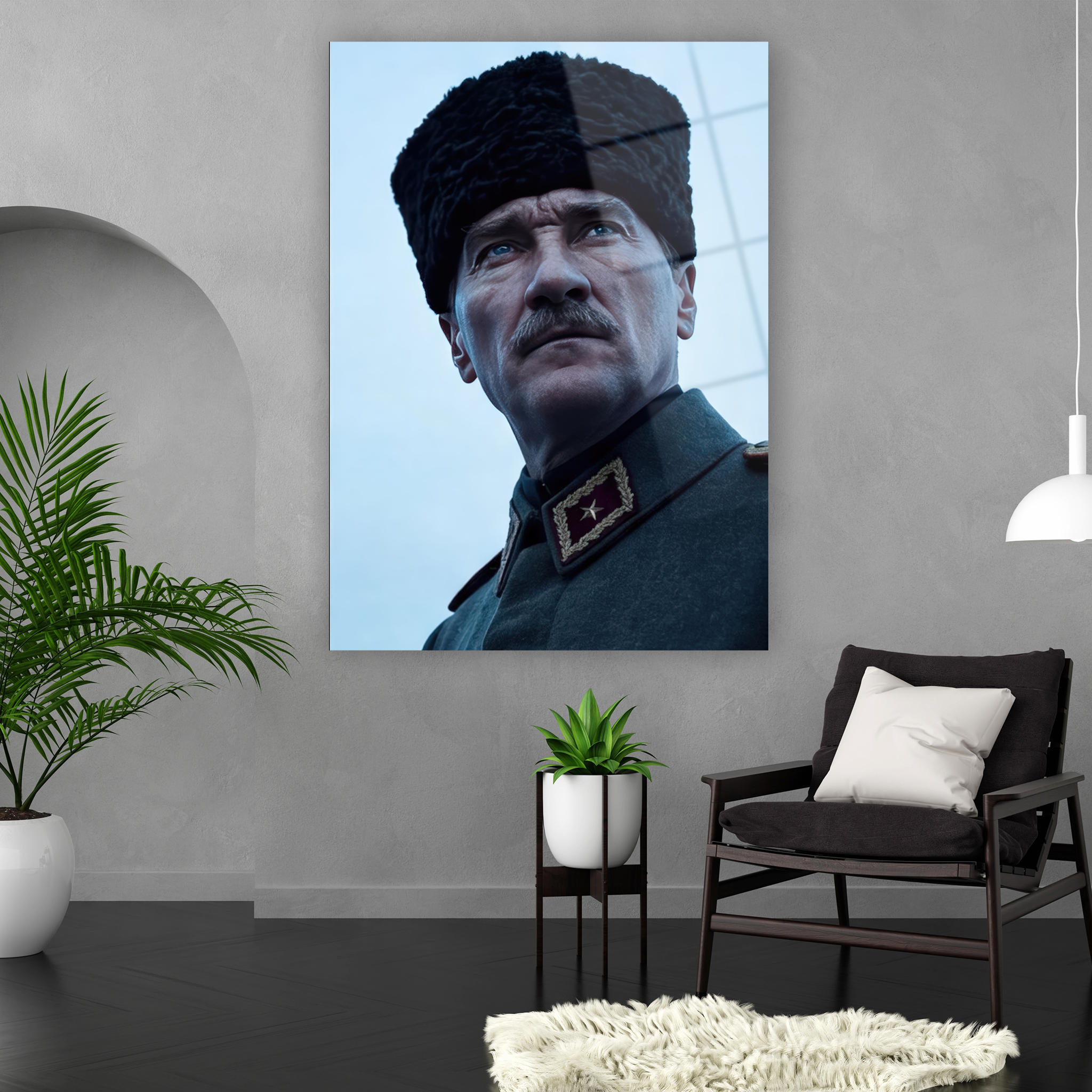 makam odası ve ofis için karizmatik lider lüks tablo