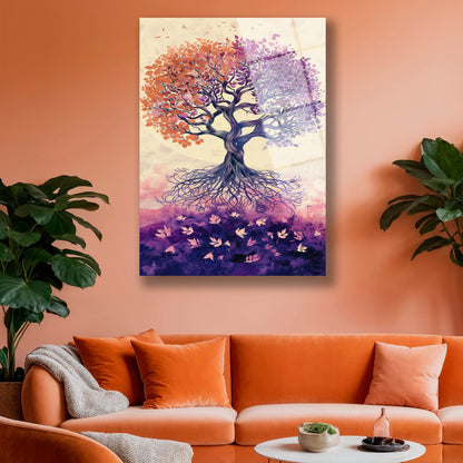 4mm Temperli Modern Hayat Ağacı Duvar Dekoru