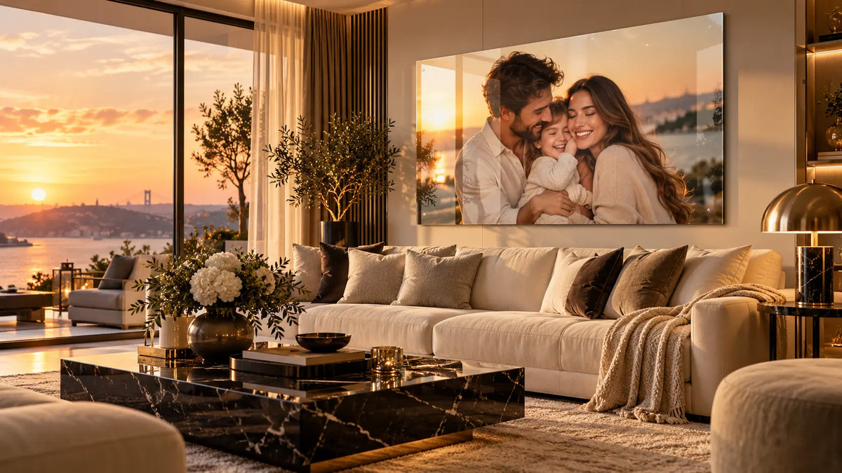 Kişisel fotoğraftan hazırlanan Dekorica cam tablo