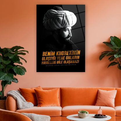 benim kudretimin ulaştığı yere efsanevi sözü duvar dekoru