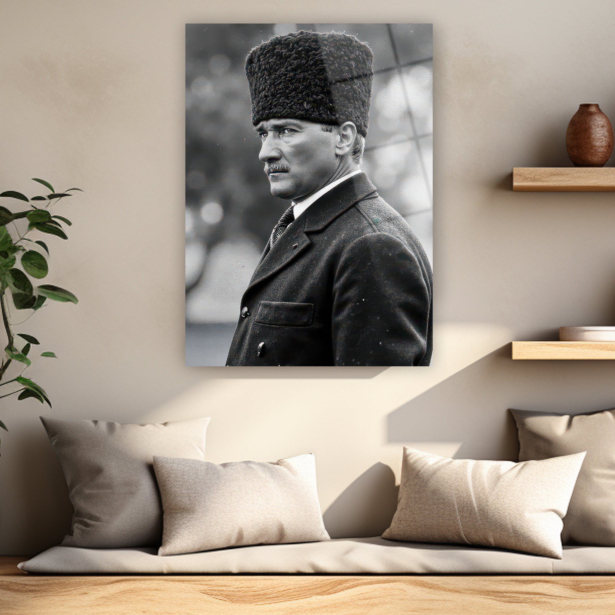 gazi mustafa kemal kabanlı ve kalpaklı posteri