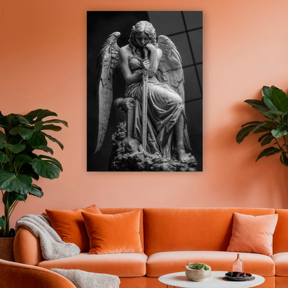 gotik savaşçı kadın ve kılıç duvar dekoru