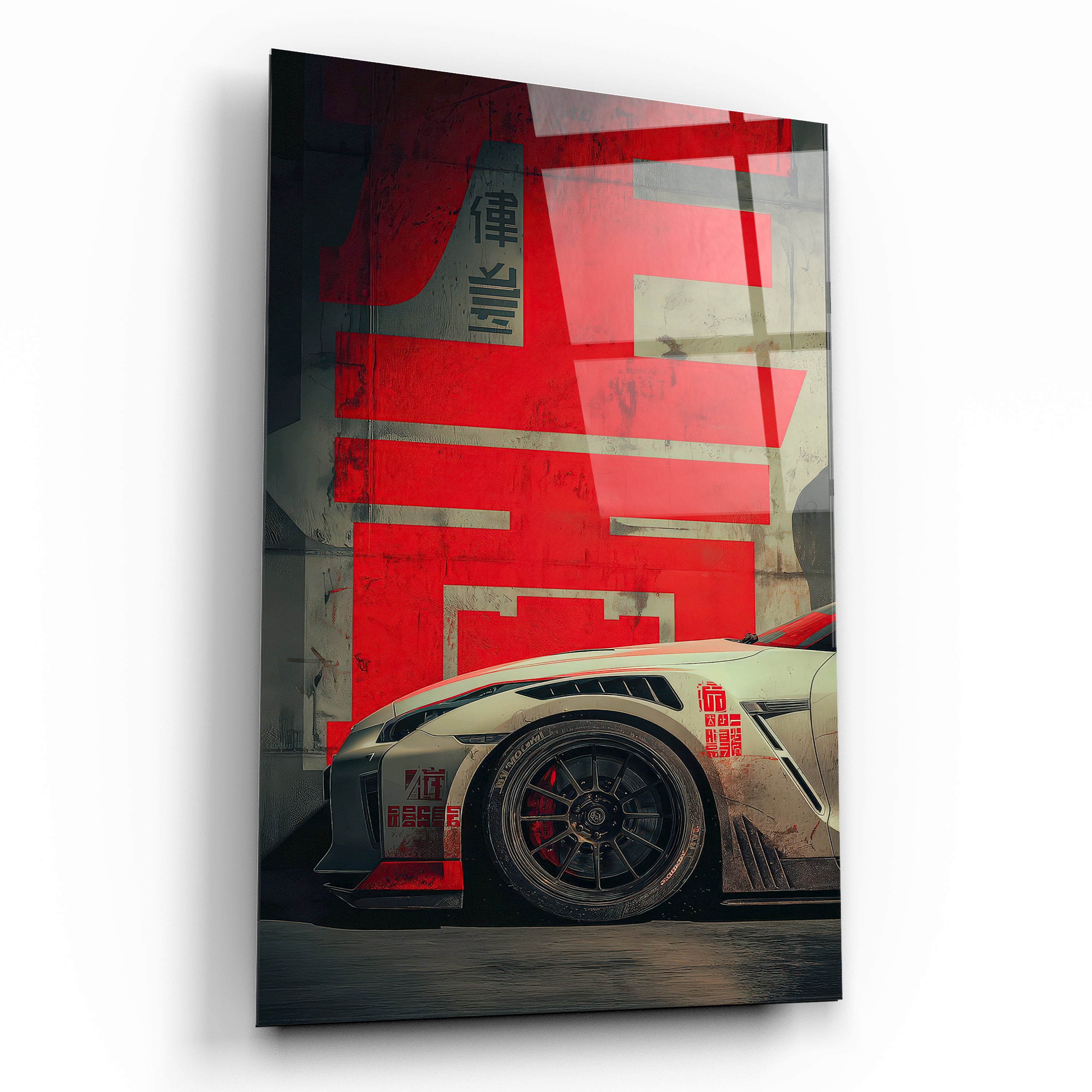 nissan gtr r35 cam tablosu galerilere ve arabacılara özel dekor