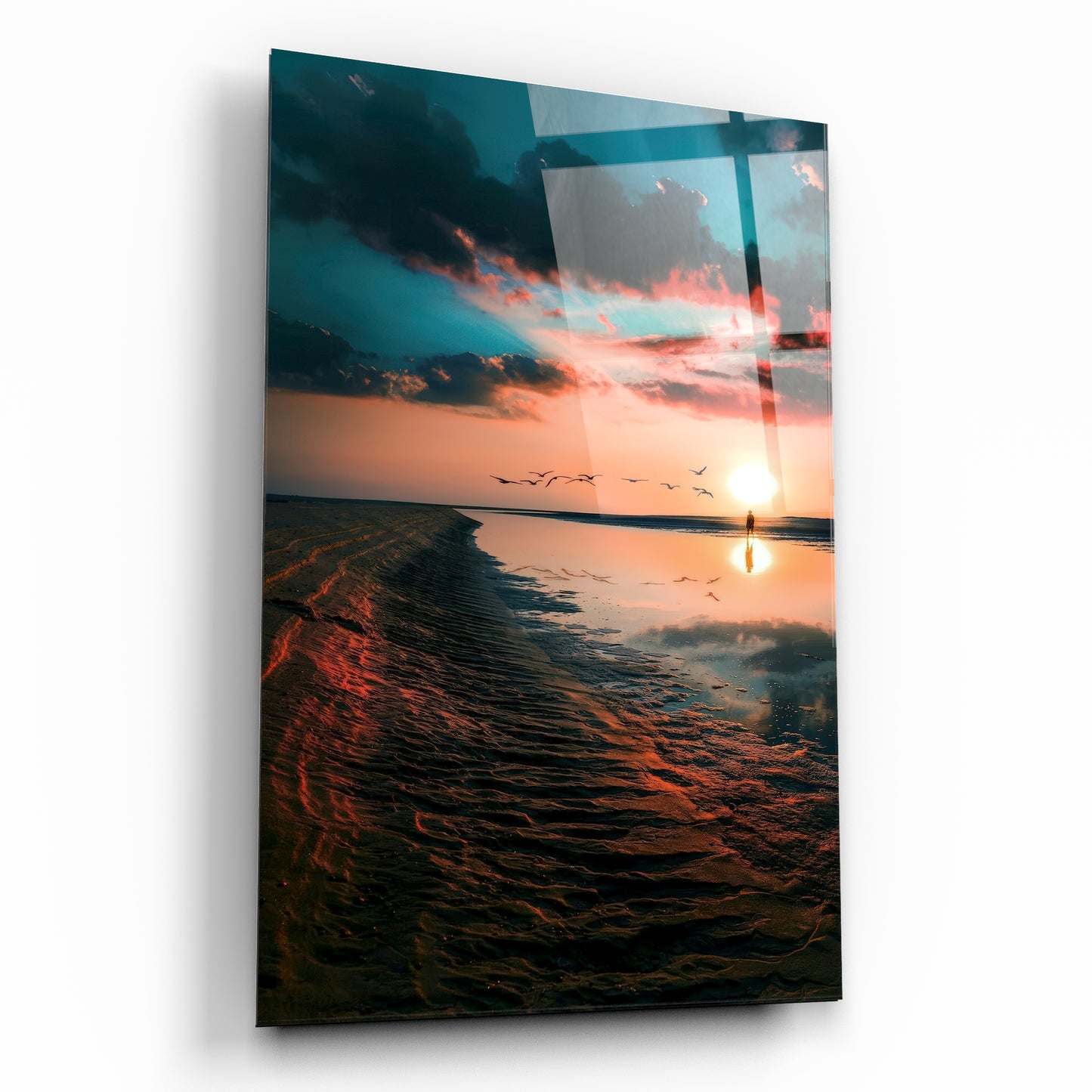 Gün Batımı Cam Tablo