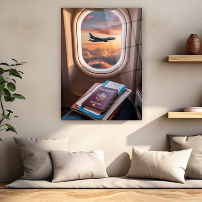 seyahat acentası ve ofis için hiper gerçekçi yolculuk posteri