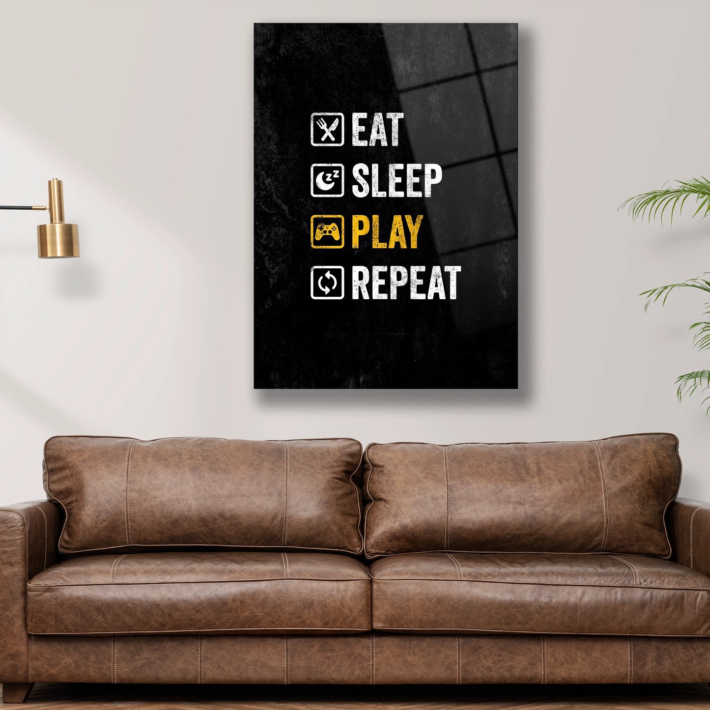 gamer döngüsü cam tablo