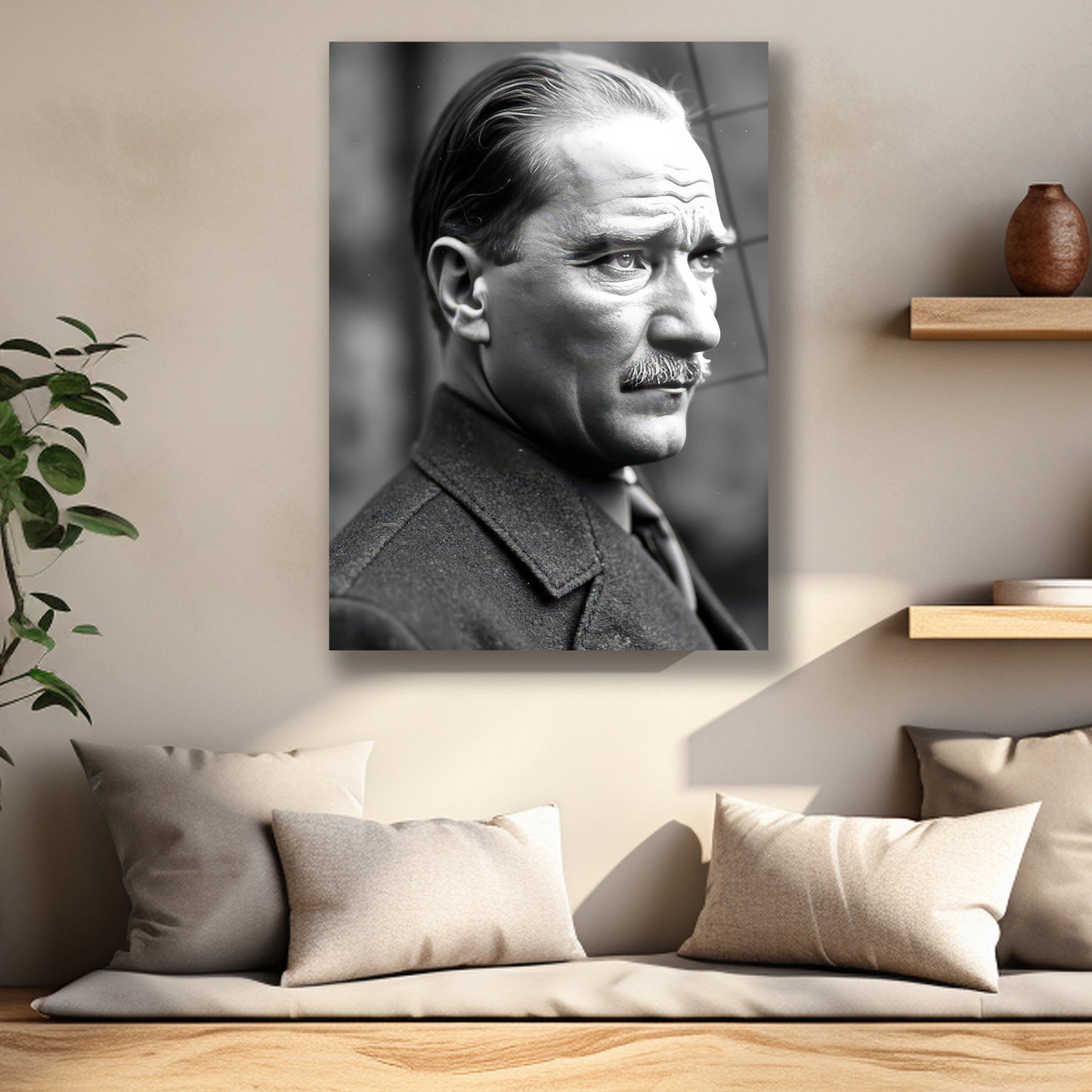 Türk'ün Ata'sı cam tablo