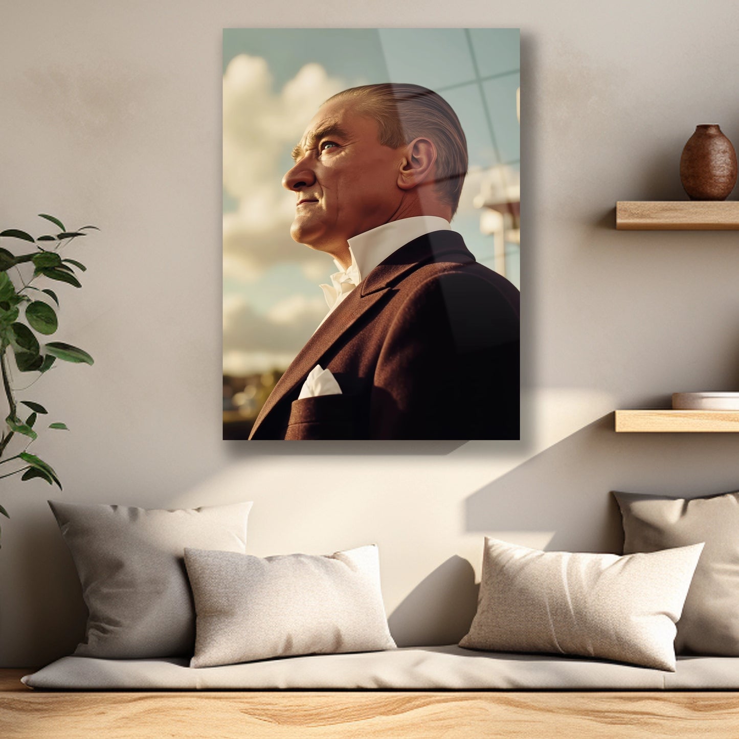 yapay zeka yan açıdan cam tablo