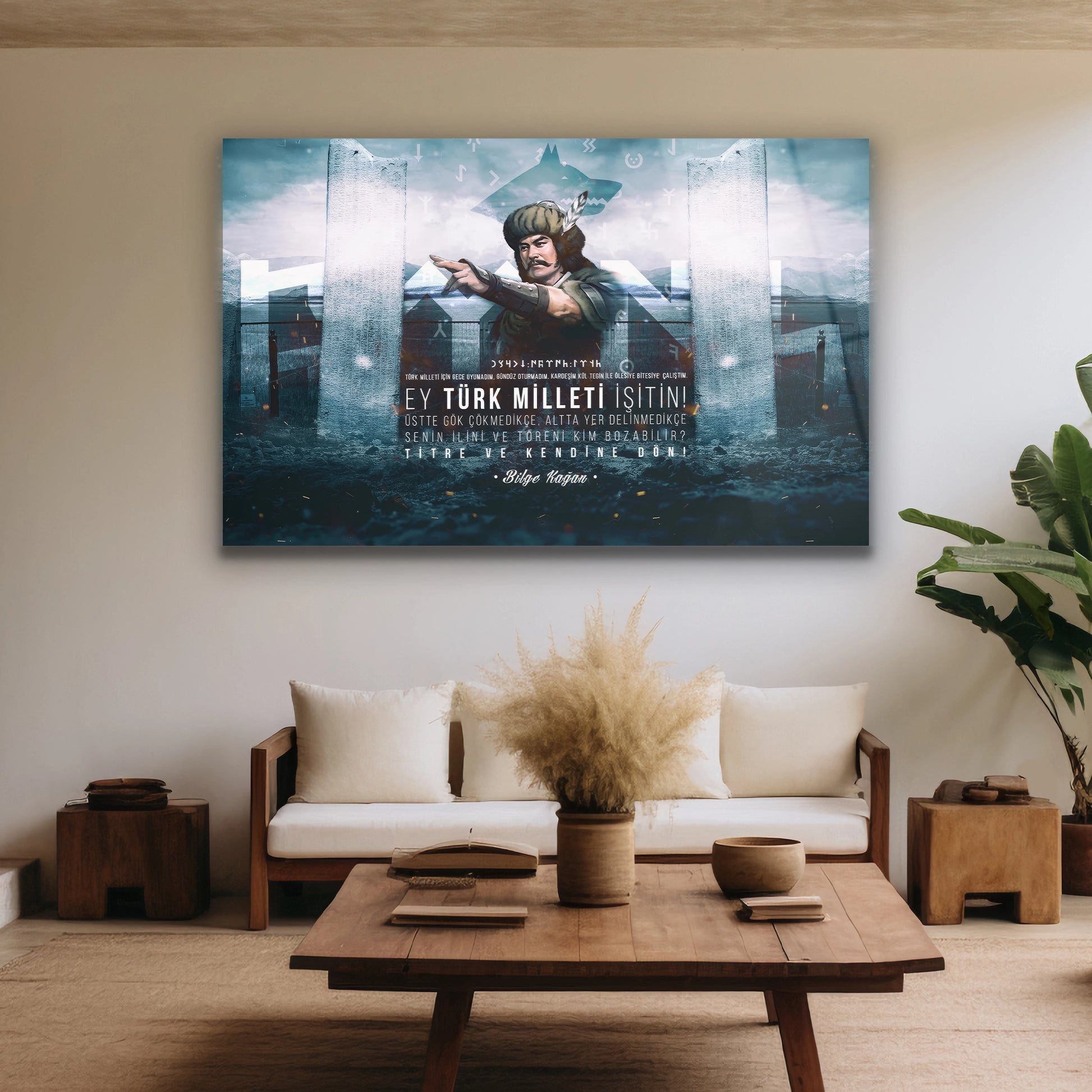 gök türkce cam tablo