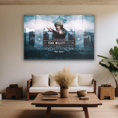 gök türkce cam tablo