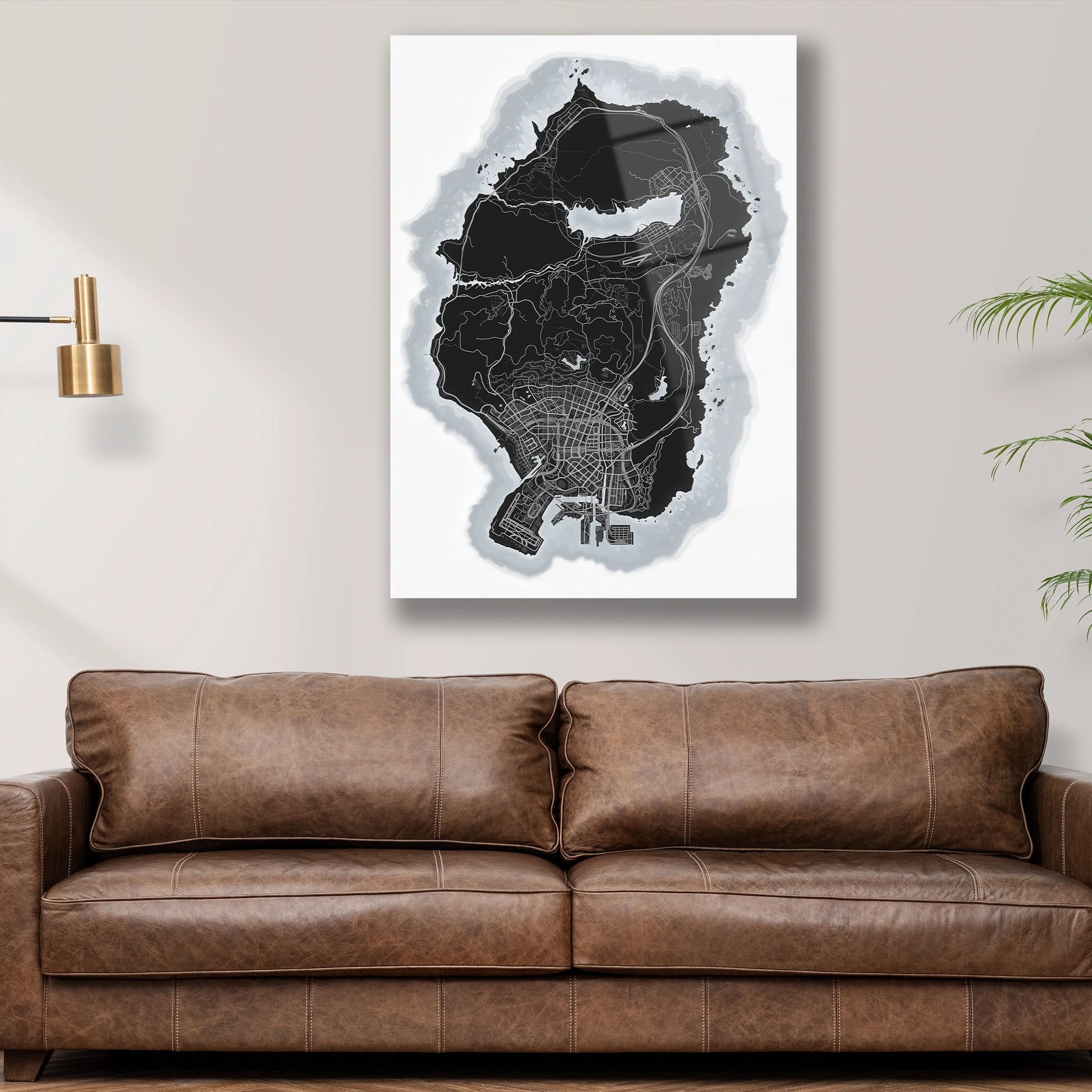 gta 5 haritası cam tablo