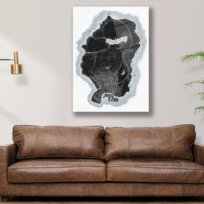 gta 5 haritası cam tablo