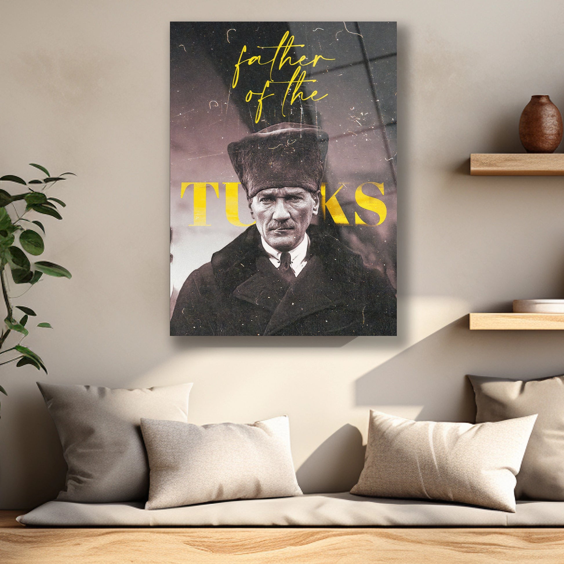 father the turks ataturk cam tablo
