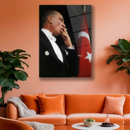 atatürk yapay zeka cam tablo