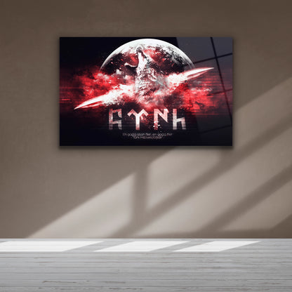 gök türkçe kurt cam tablo