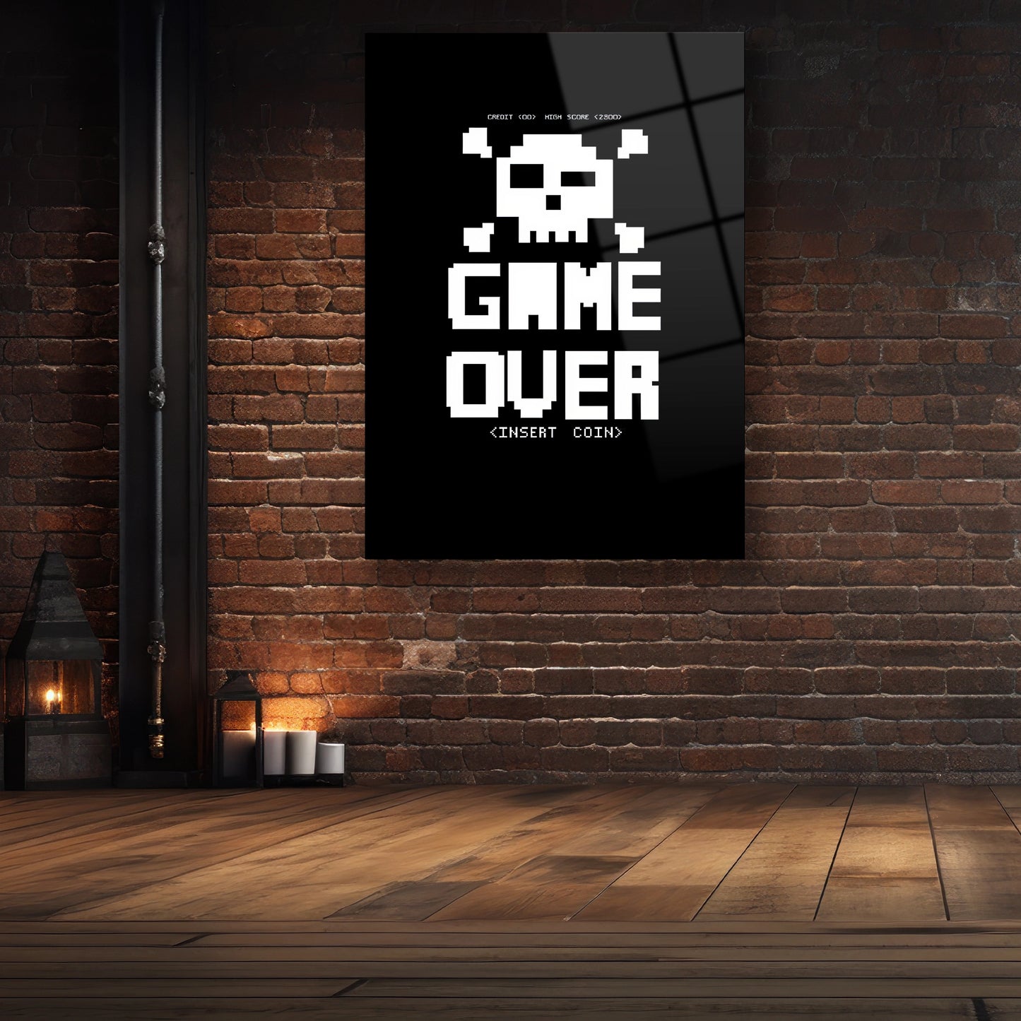 gaming game over cam tablo