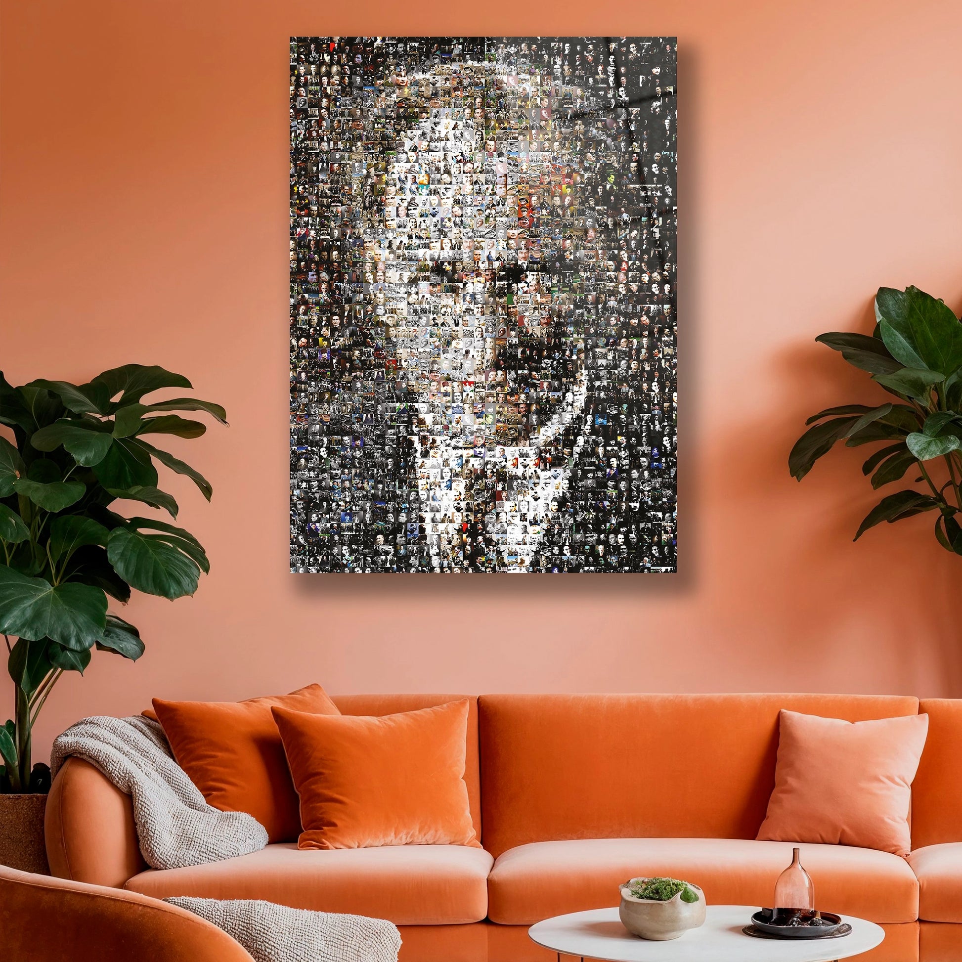 atatürkün bütün resimleri bulunan cam tablo