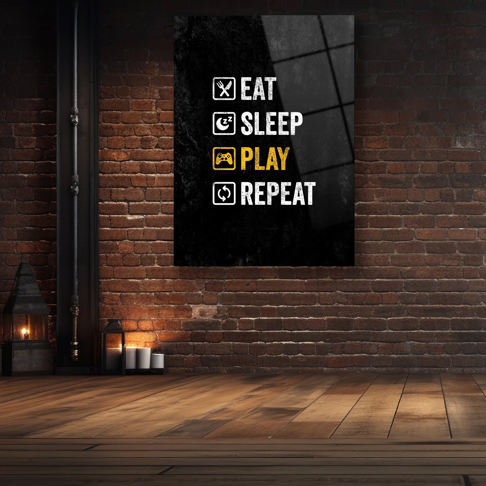 eat sleep play cam tablo