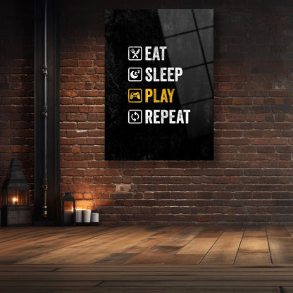 eat sleep play cam tablo