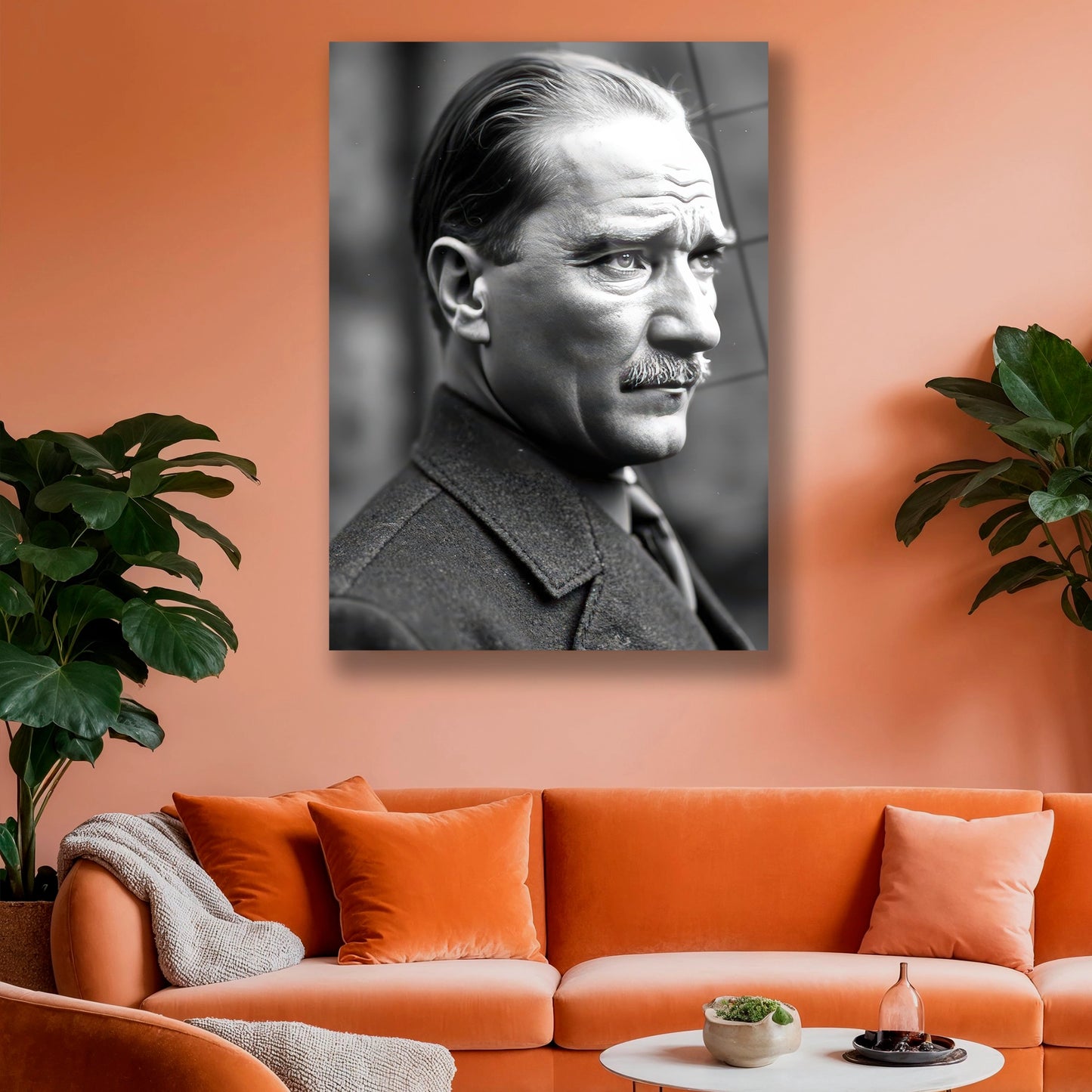 Gazi Mustafa Kemal Paşa cam tablo