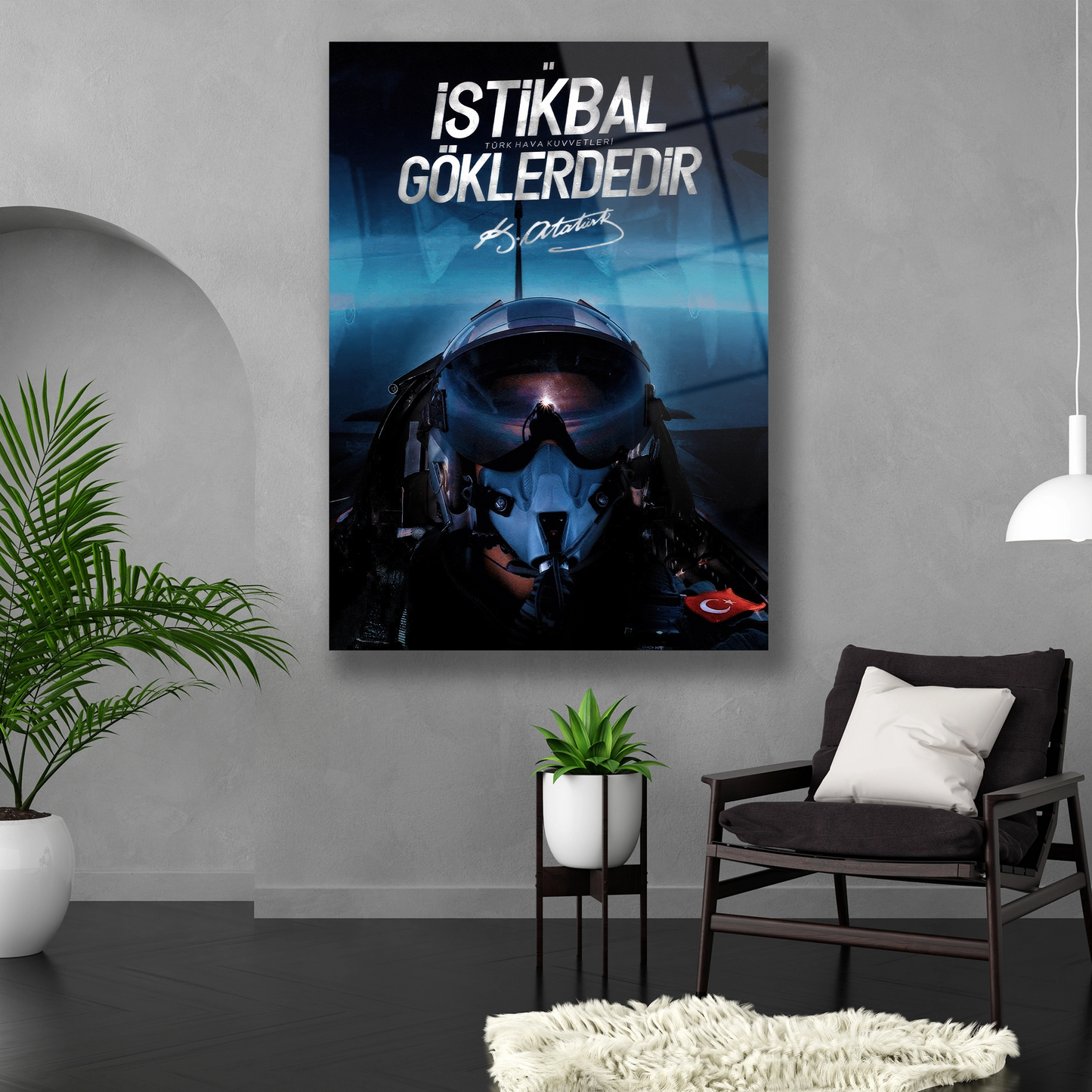 türk hava kuvvetleri cam tablo