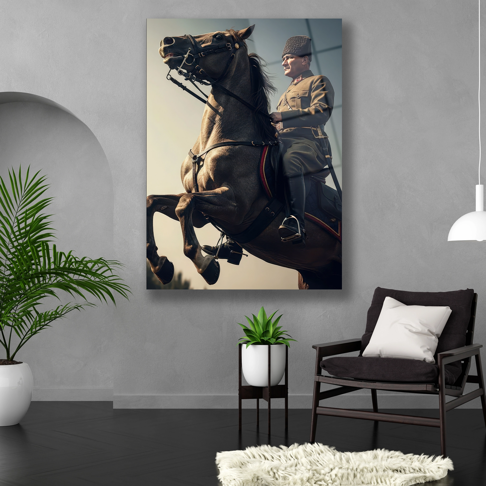 At üzerinde, Yeni Türk Devleti'nin kuruluşu için yola çıkan cam tablo