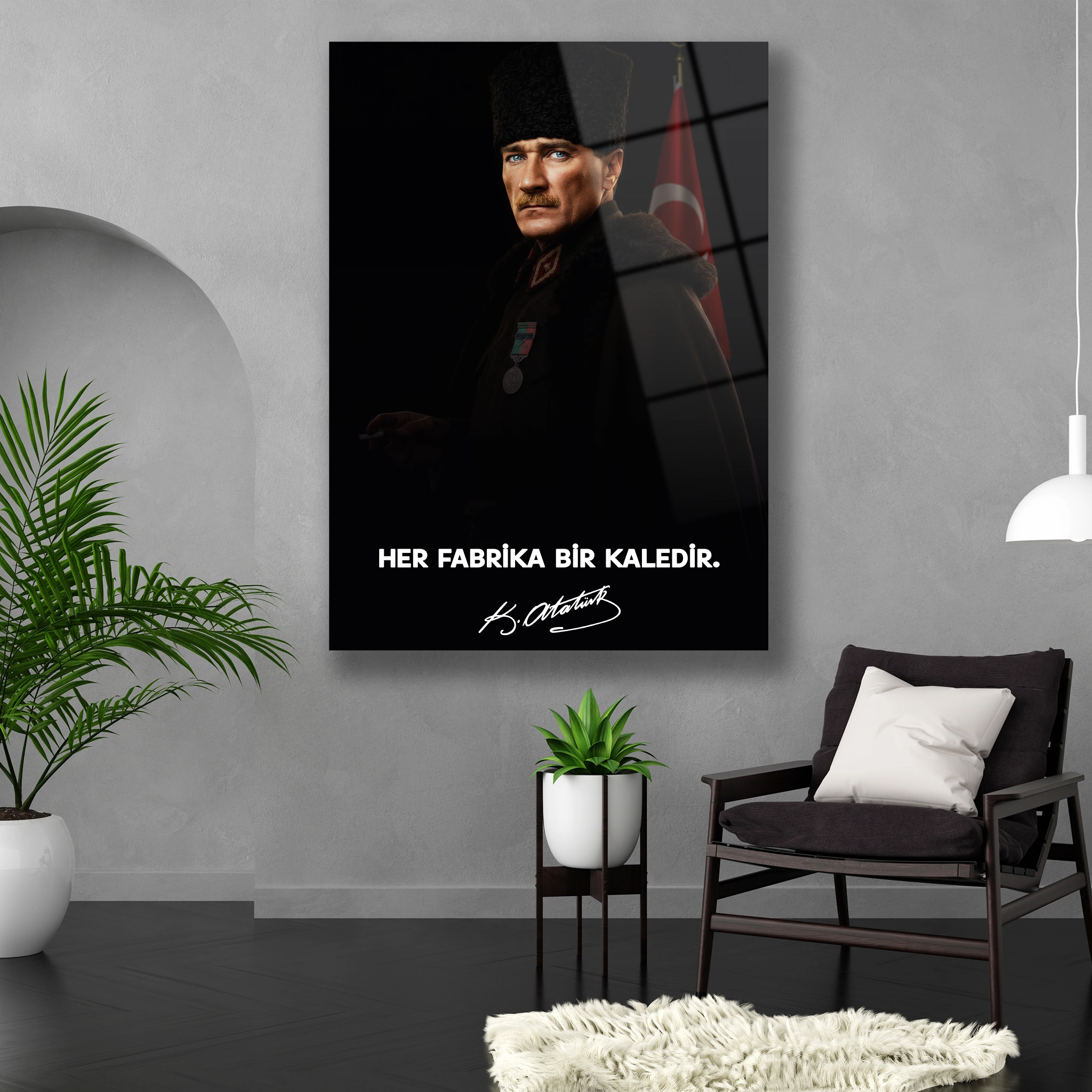 her fabrika bir kaledir ofis için cam tablo
