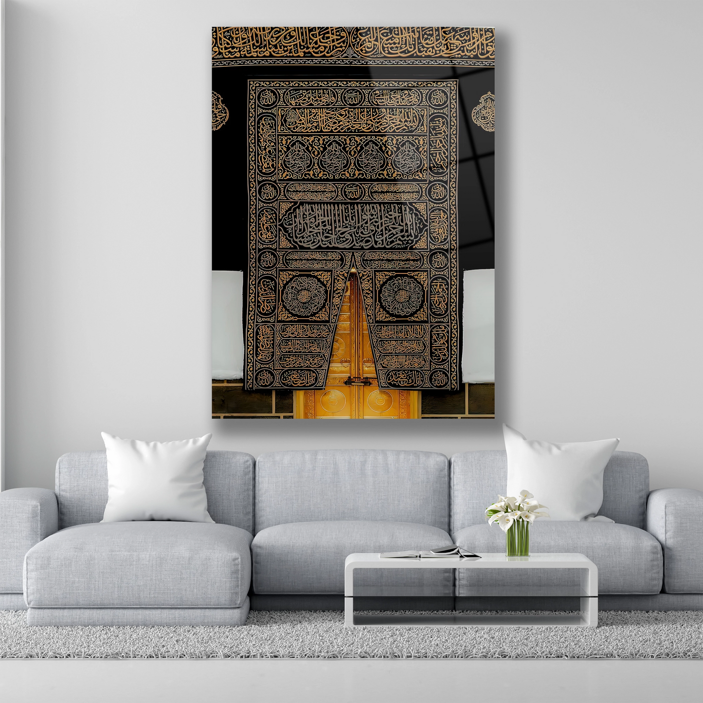 kabe kapısı cam tablo