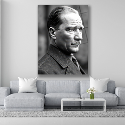 Büyük Önderimiz Atatürk cam tablo