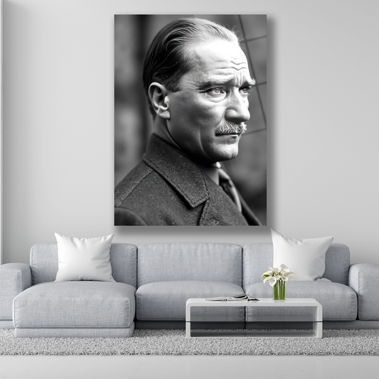 Büyük Önderimiz Atatürk cam tablo