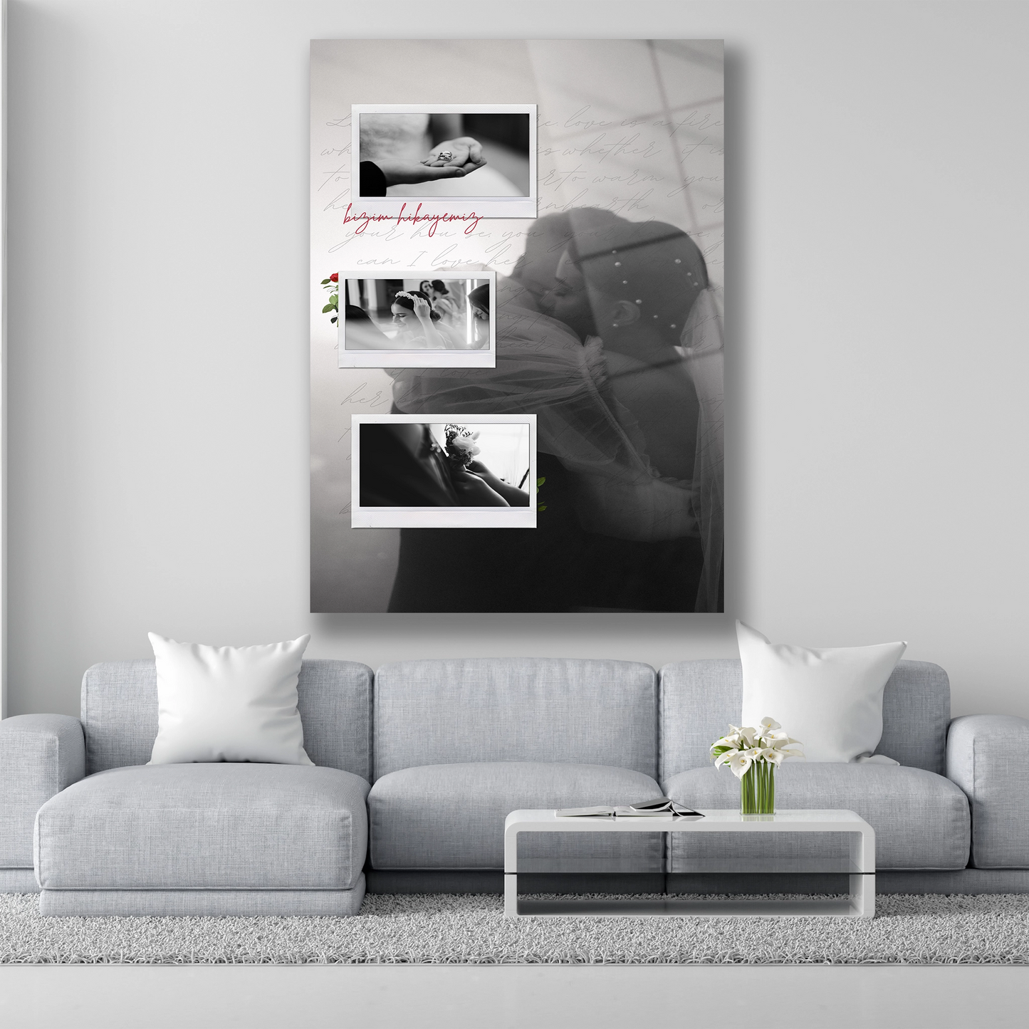 gelin damat cam tablo