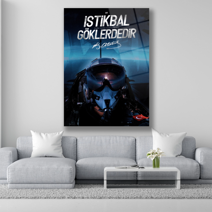 istikbal göklerdedir cam tablo