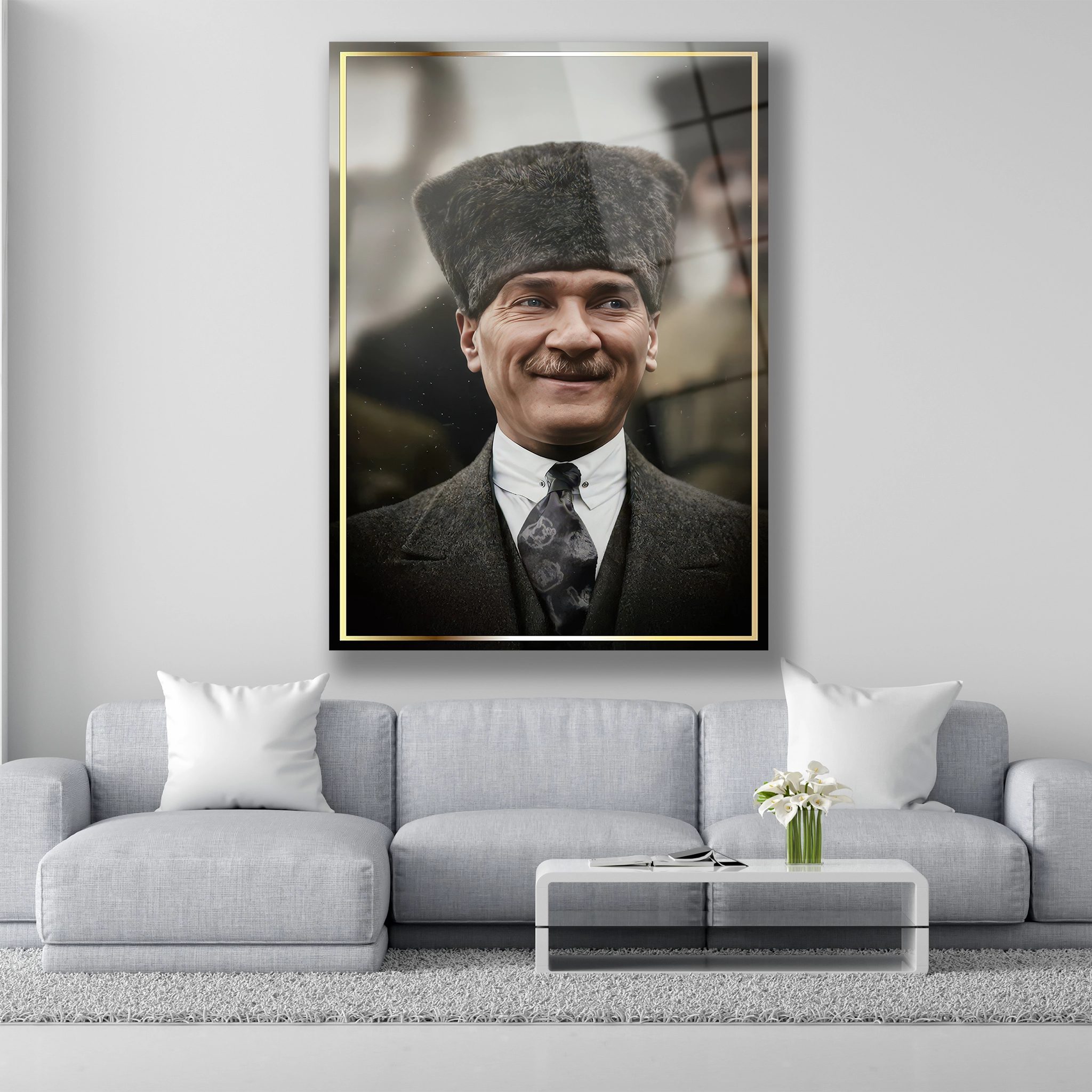 gülen atatürk cam tablo