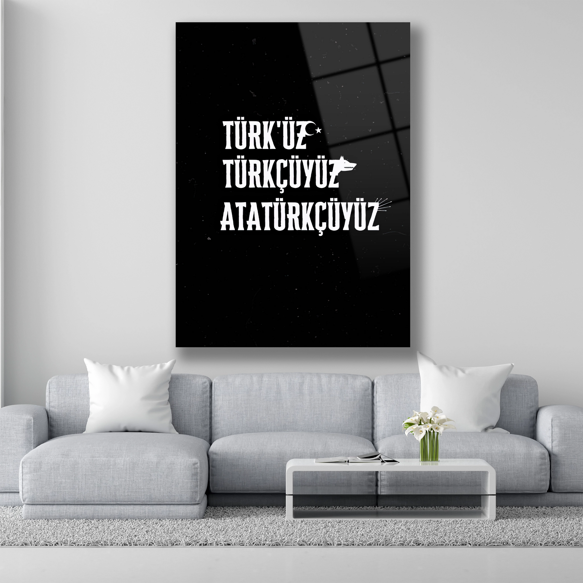 atatürkçü cam tablo