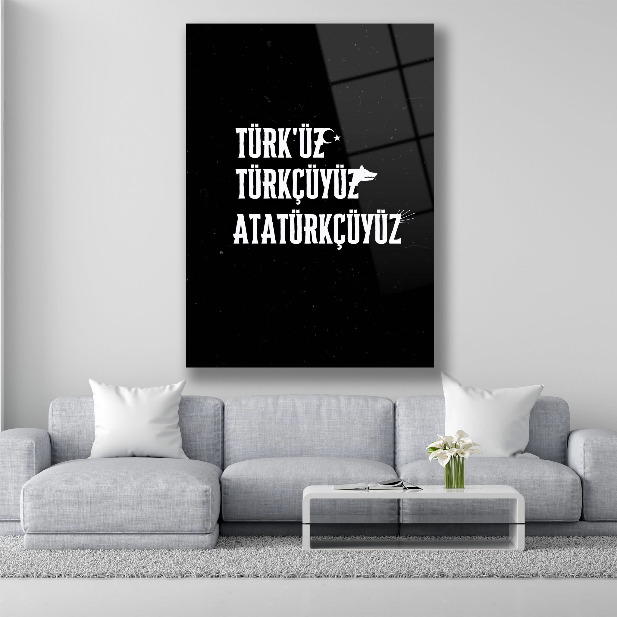 atatürkçü cam tablo