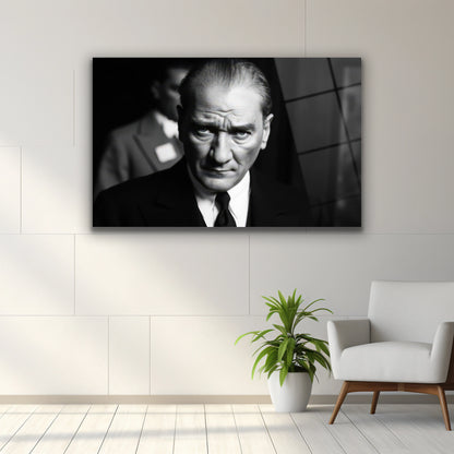 yatay atatük cam tablo
