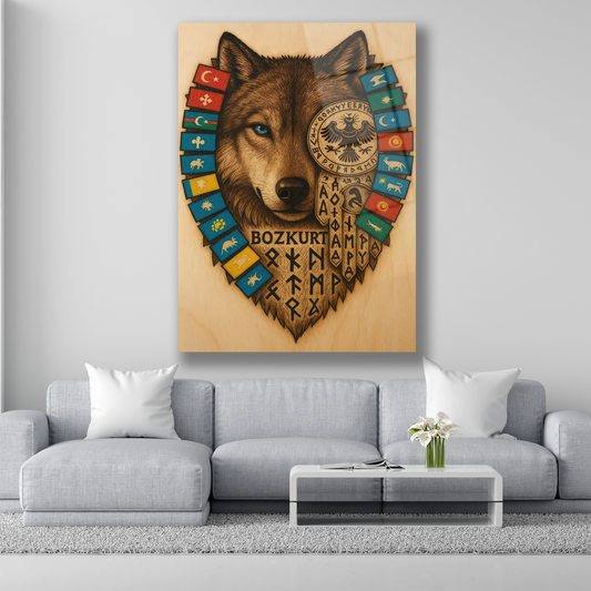 türk devletleri cam tablo