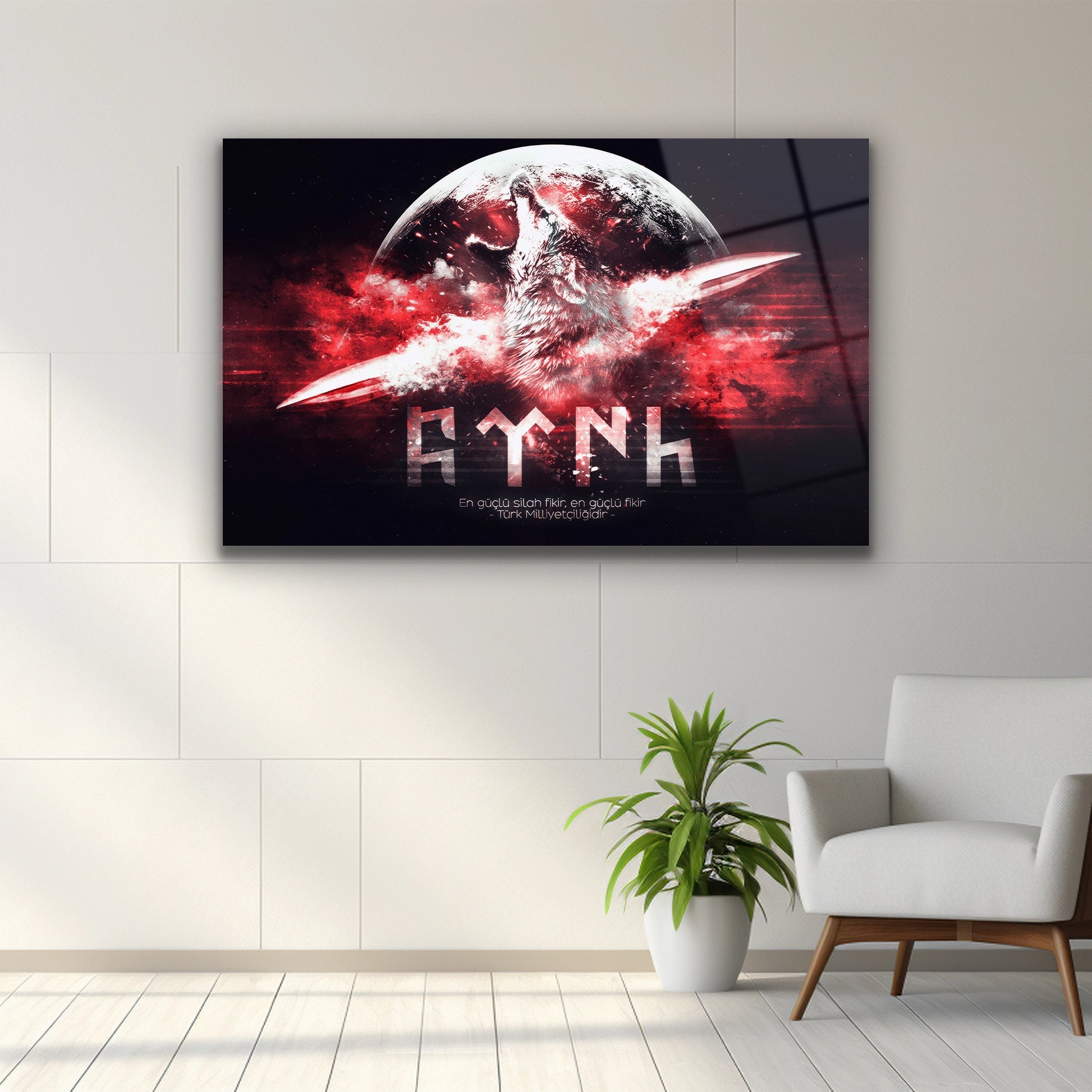 gök türkçe türk cam tablo