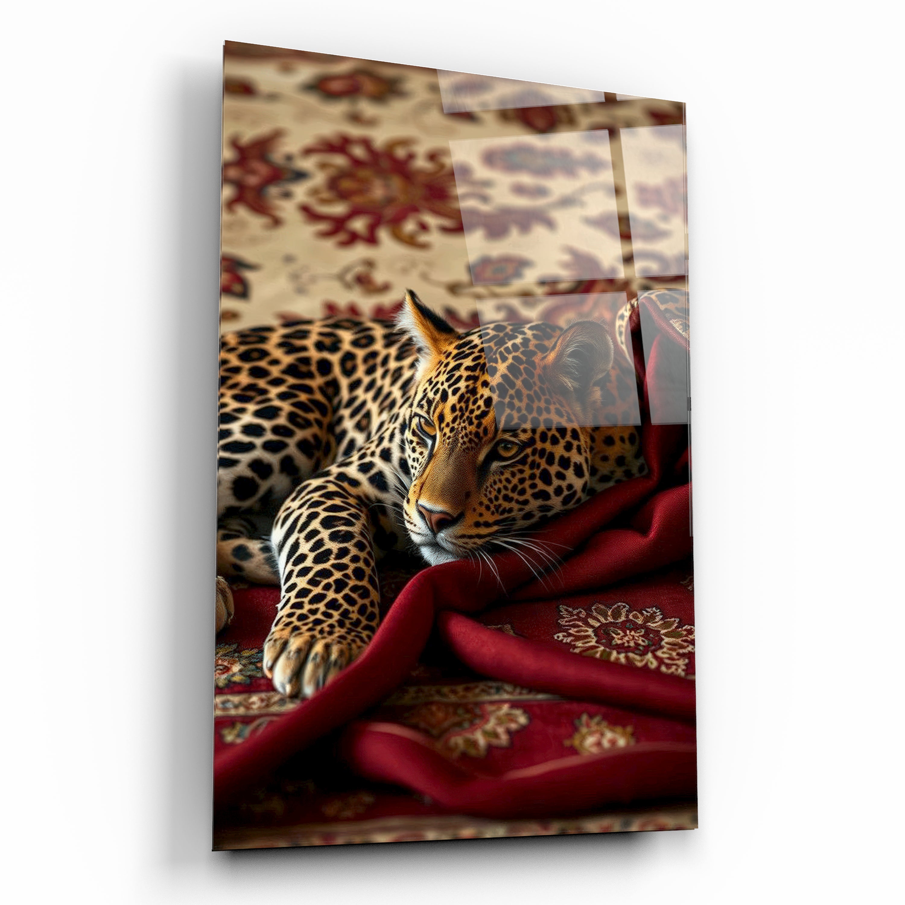 Asil Leopar Cam Tablo