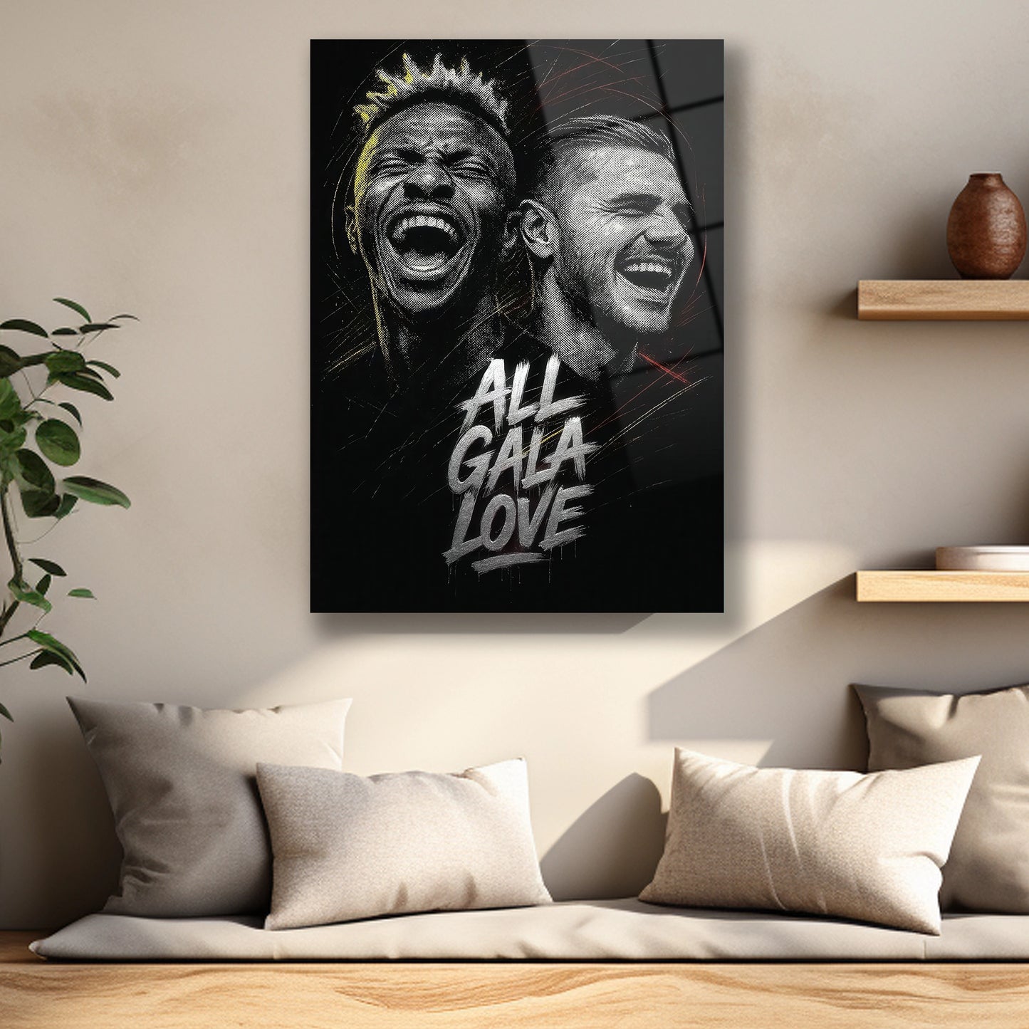 icardi osimhen ikilisi siyah beyaz tablo