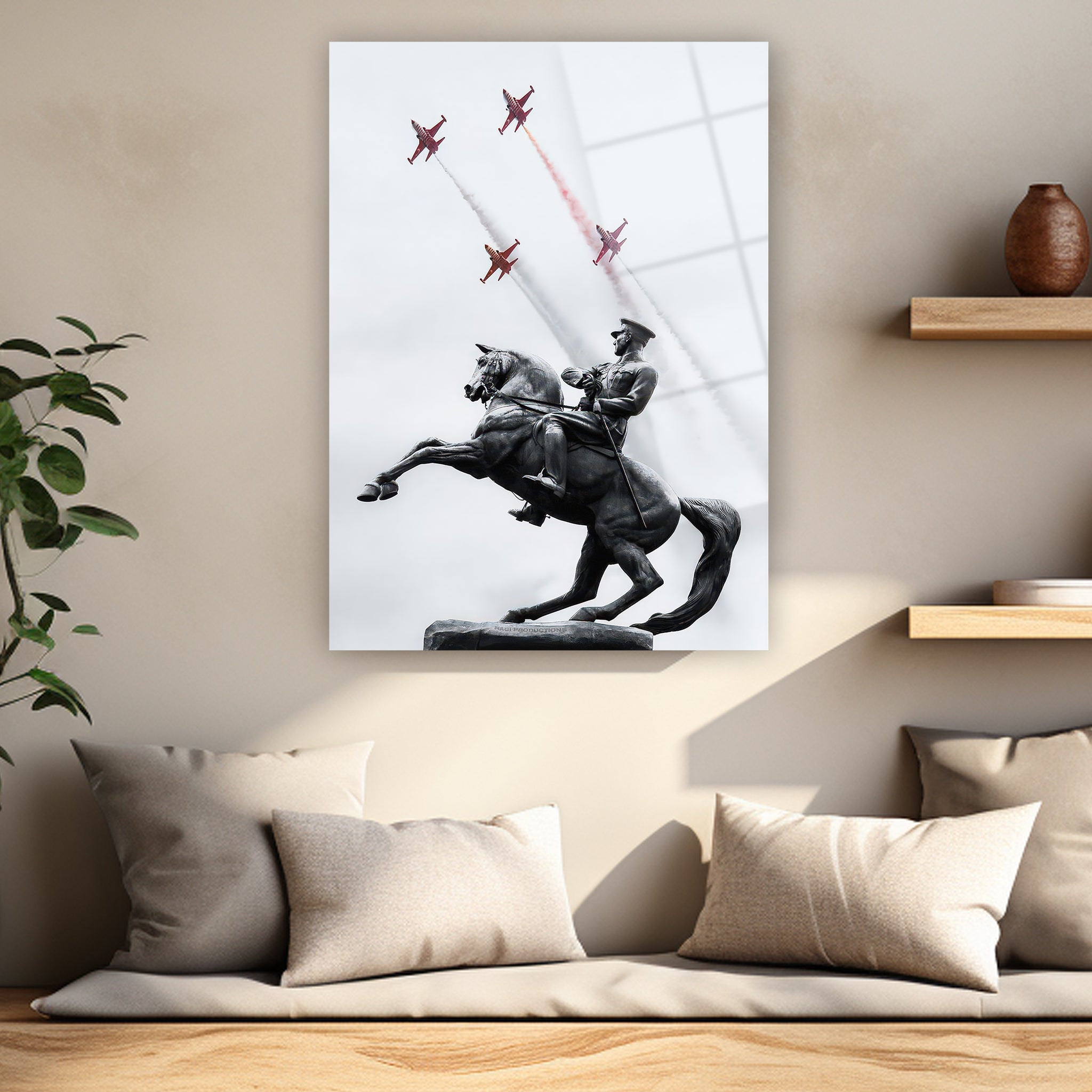 milli gurur ve bağımsızlık temalı atatürk posteri