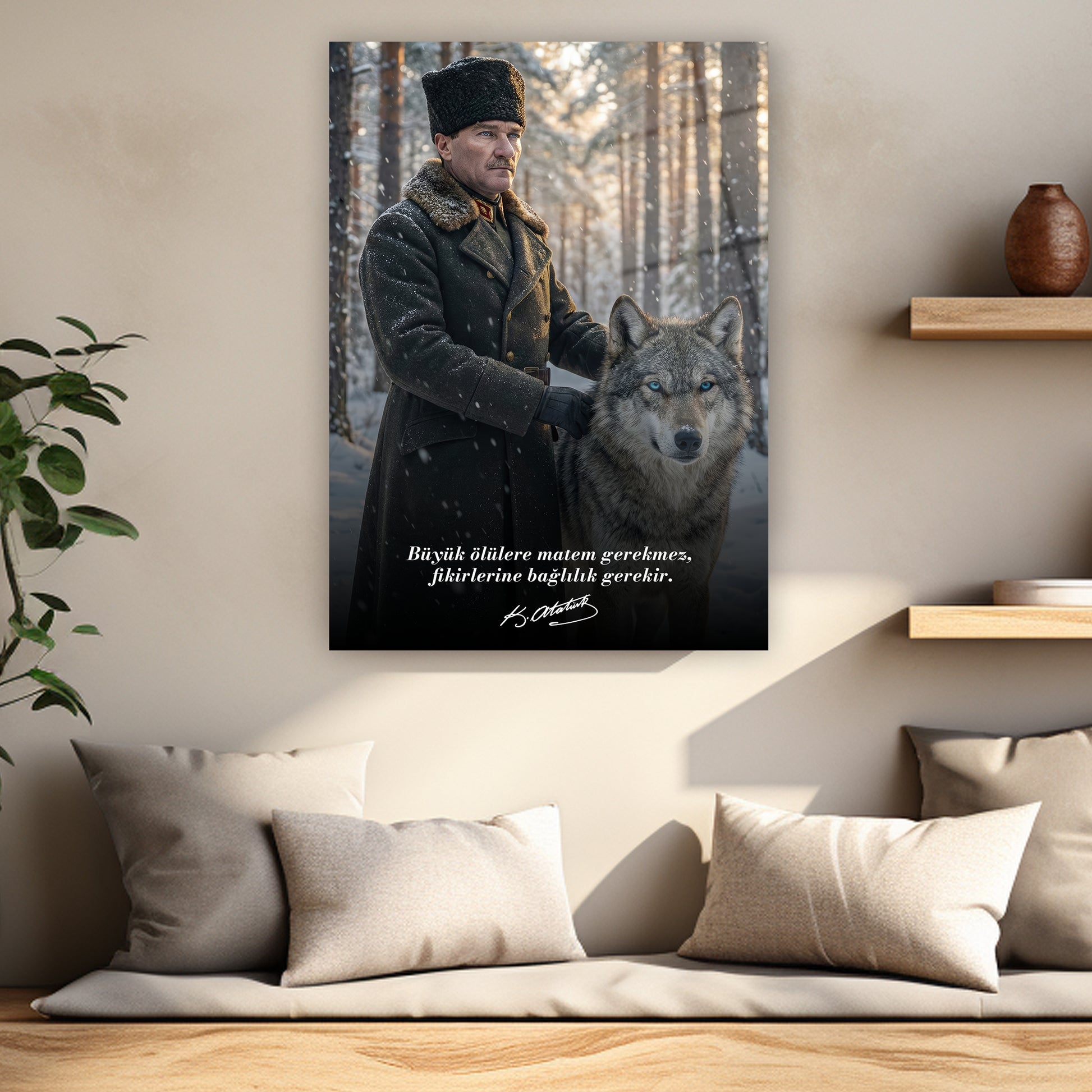 anlamlı atatürk sözleri lüks duvar dekoru cam sanat