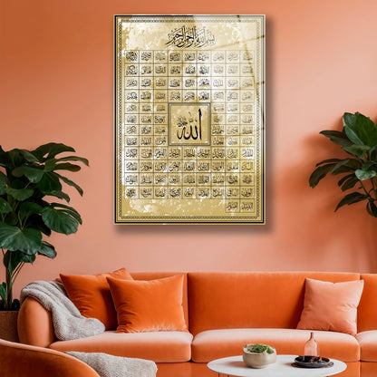 Modern İslami hat sanatı cam duvar dekoru