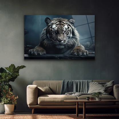 Ofis ve Salon İçin Lüks Kaplan Cam Tablo Modelleri