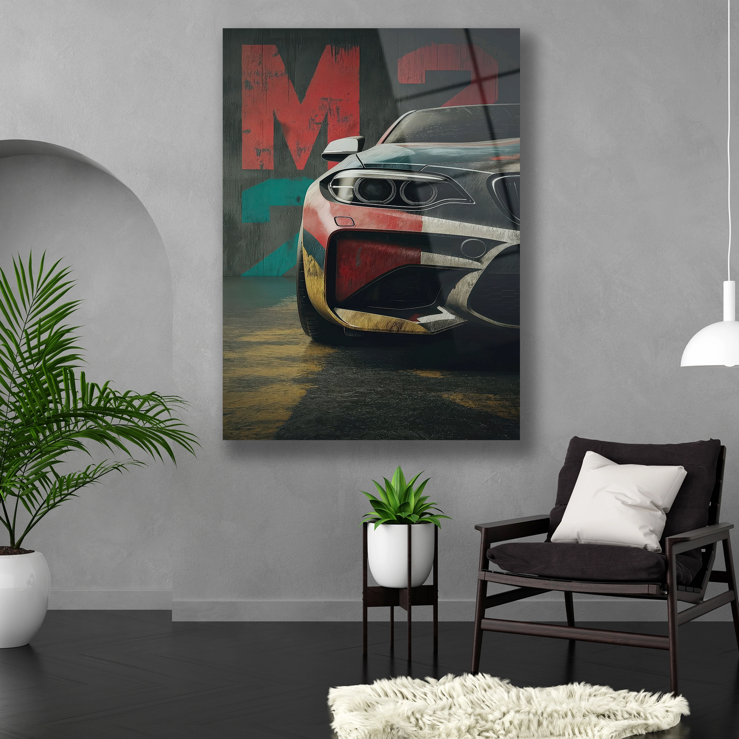 m2 logosu ve araba görseli