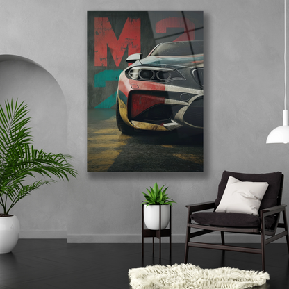 m2 logosu ve araba görseli