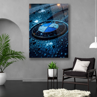 Dikey formda otomotiv sanatı ve estetik yağmur detayı