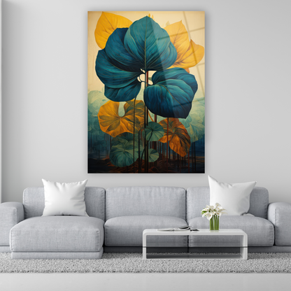 modern vintage tarzı bitki desenli poster