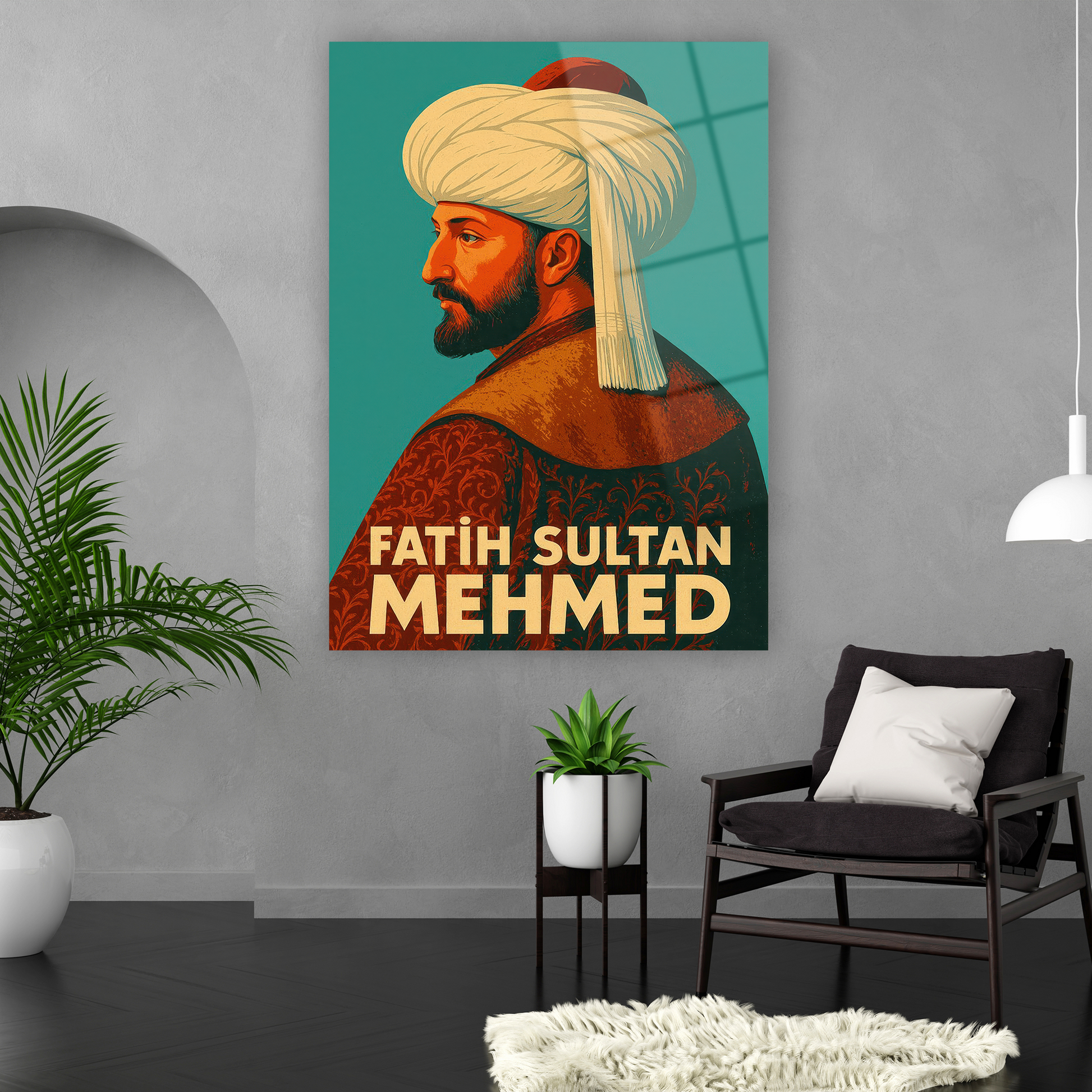 ofis ve çalışma odası için dinamik tarihi lüks tablo